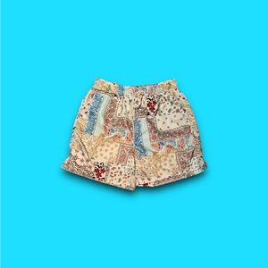 Maison Article paisley patchwork athletic shorts men’s medium